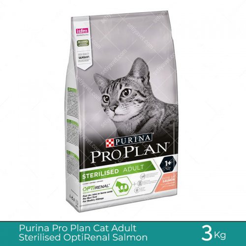 Purina Pro Plan Cat Dry Food Adult Sterillised Renal Salmon 3kg