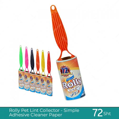 Rolly Pet Lint Collector Simple Adhesive Cleaner Paper 72 Sheets